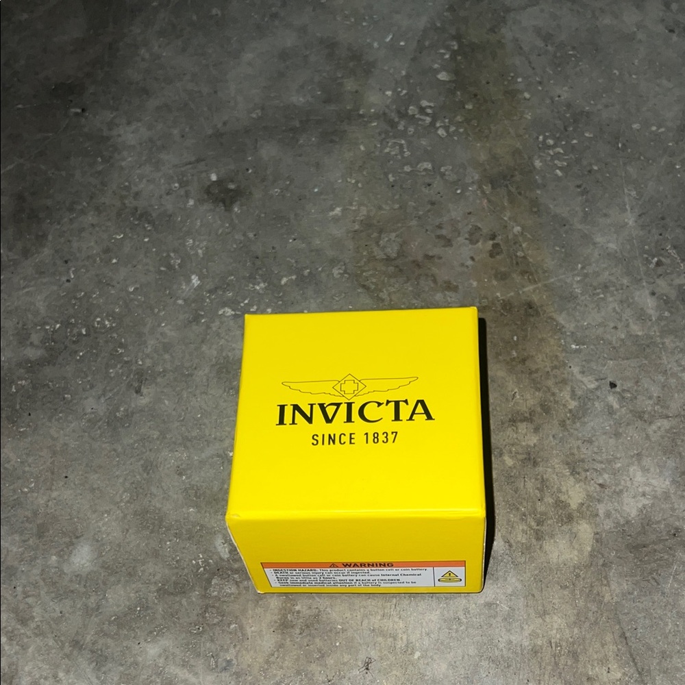 Invicta Bright Yellow Watch Box